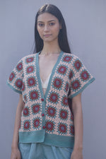 Load image into Gallery viewer, Rose Crochet Cardigan
