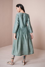 Textured Yoke Dress