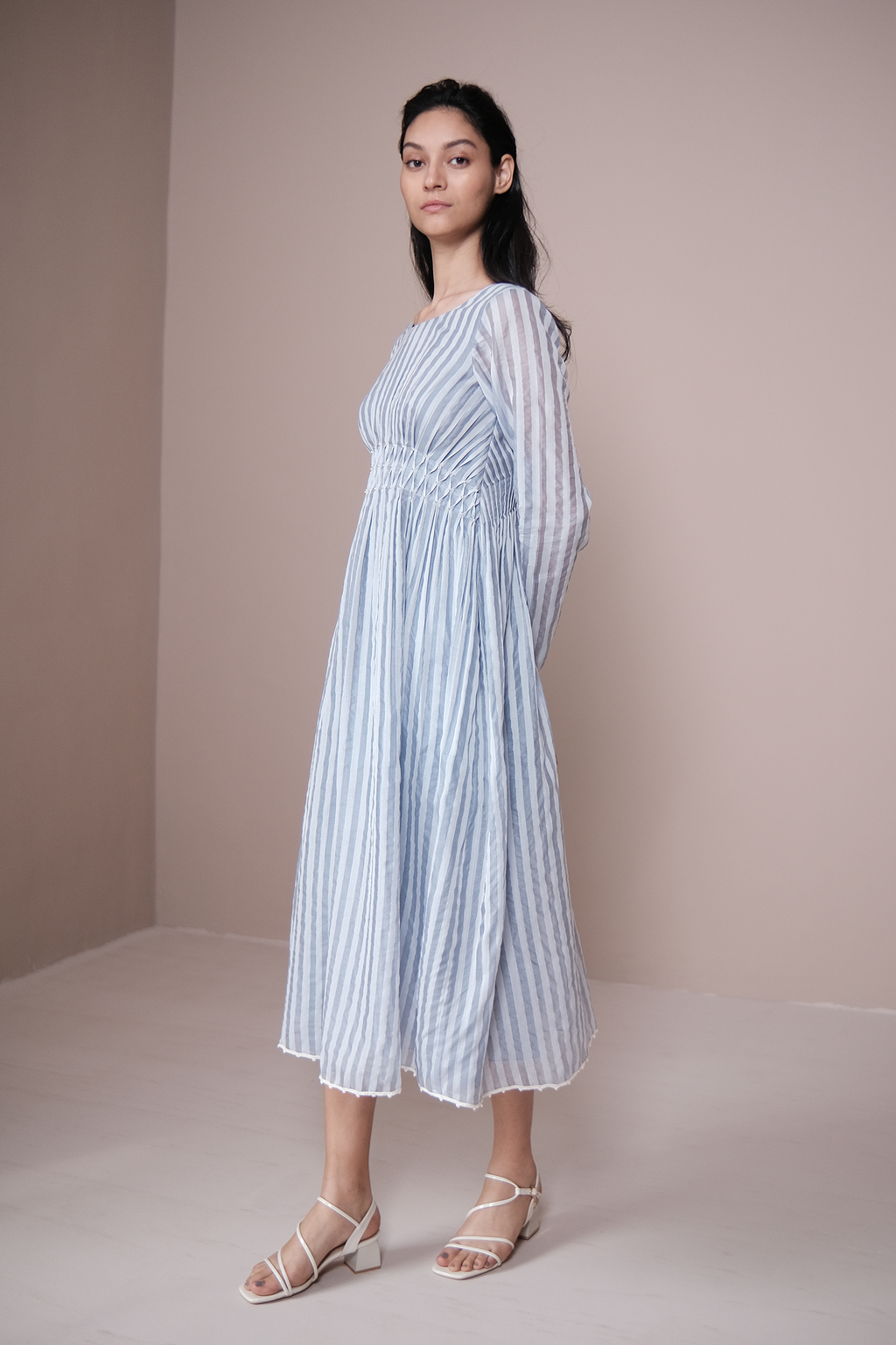 Handsmocked Midi Dress