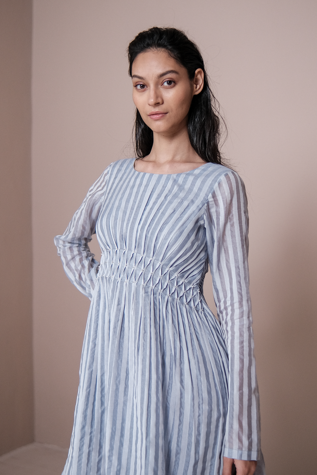 Handsmocked Midi Dress