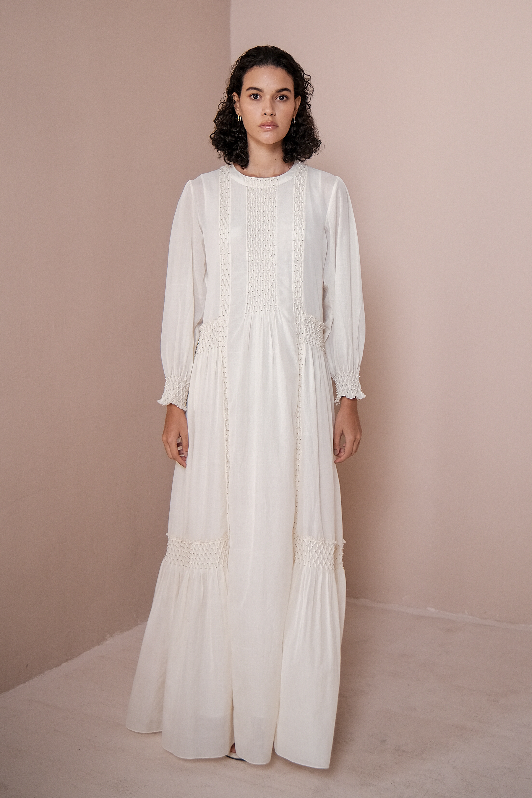 Handsmocked Paneled Dress