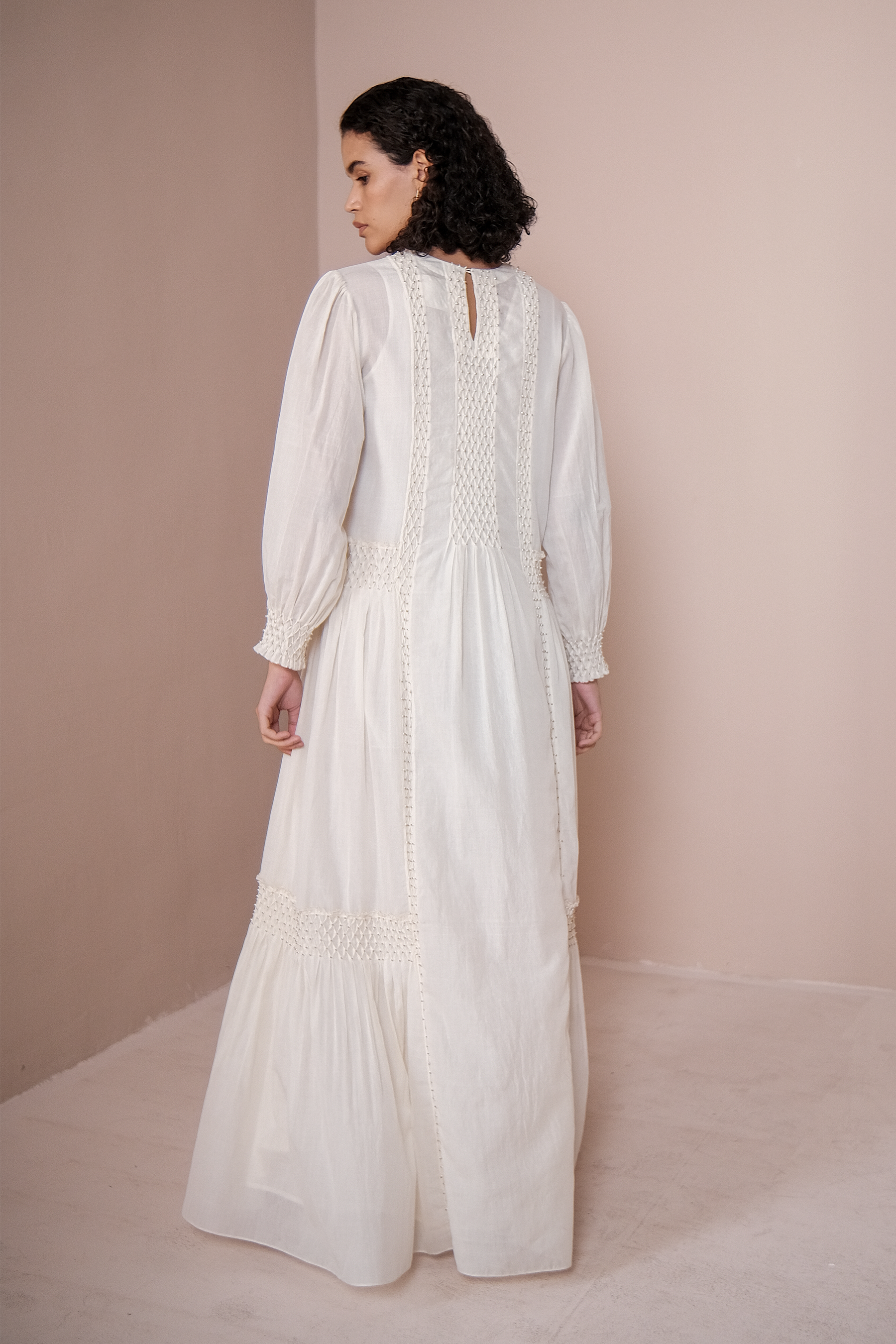 Handsmocked Paneled Dress