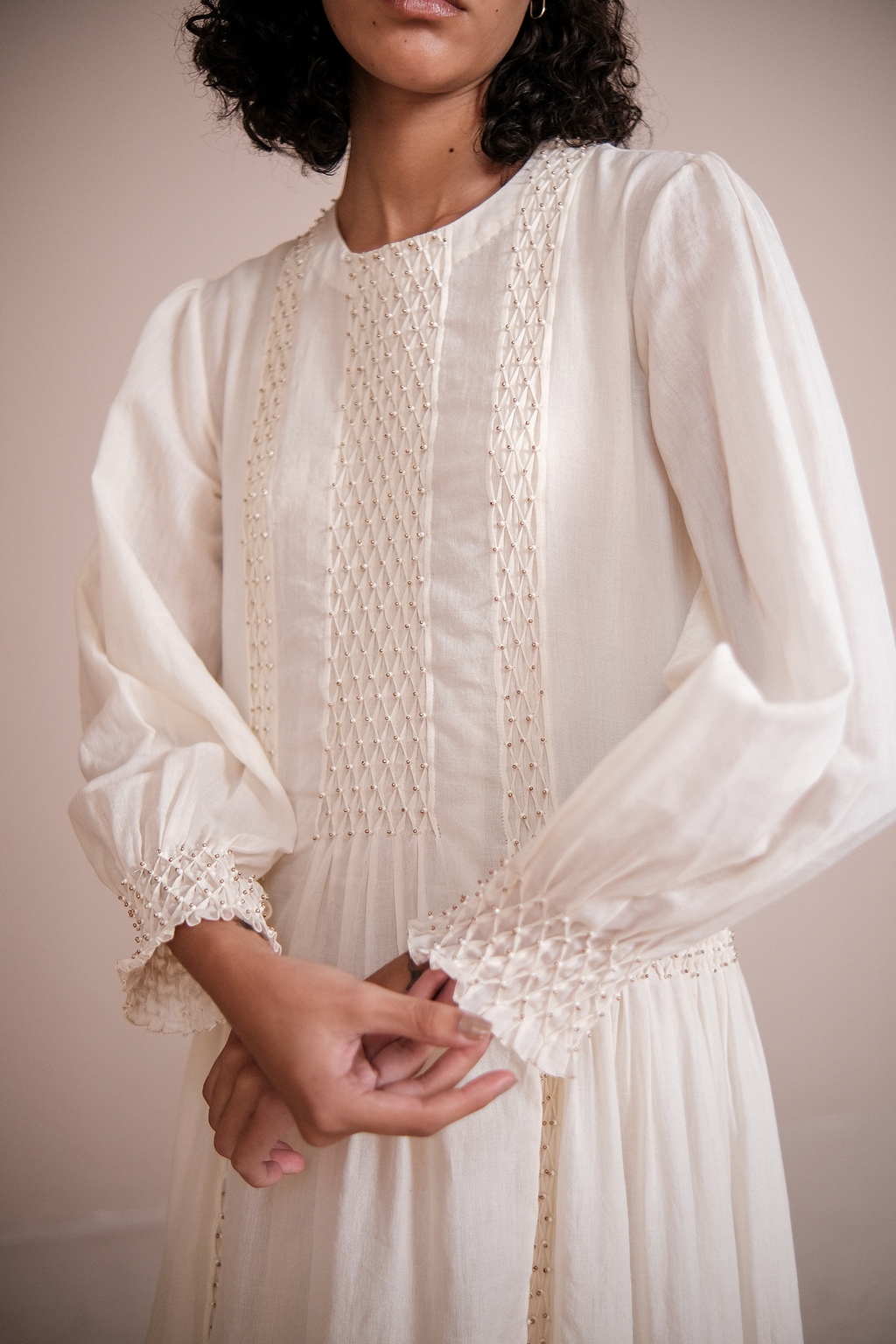 Handsmocked Paneled Dress