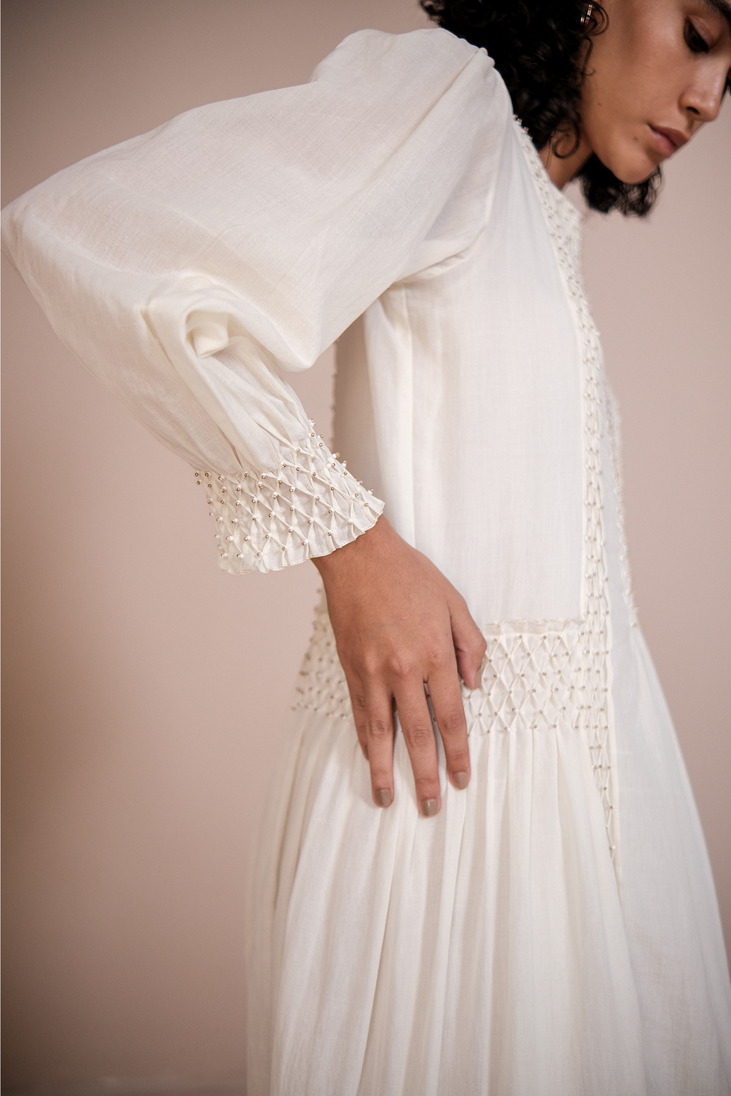 Handsmocked Paneled Dress
