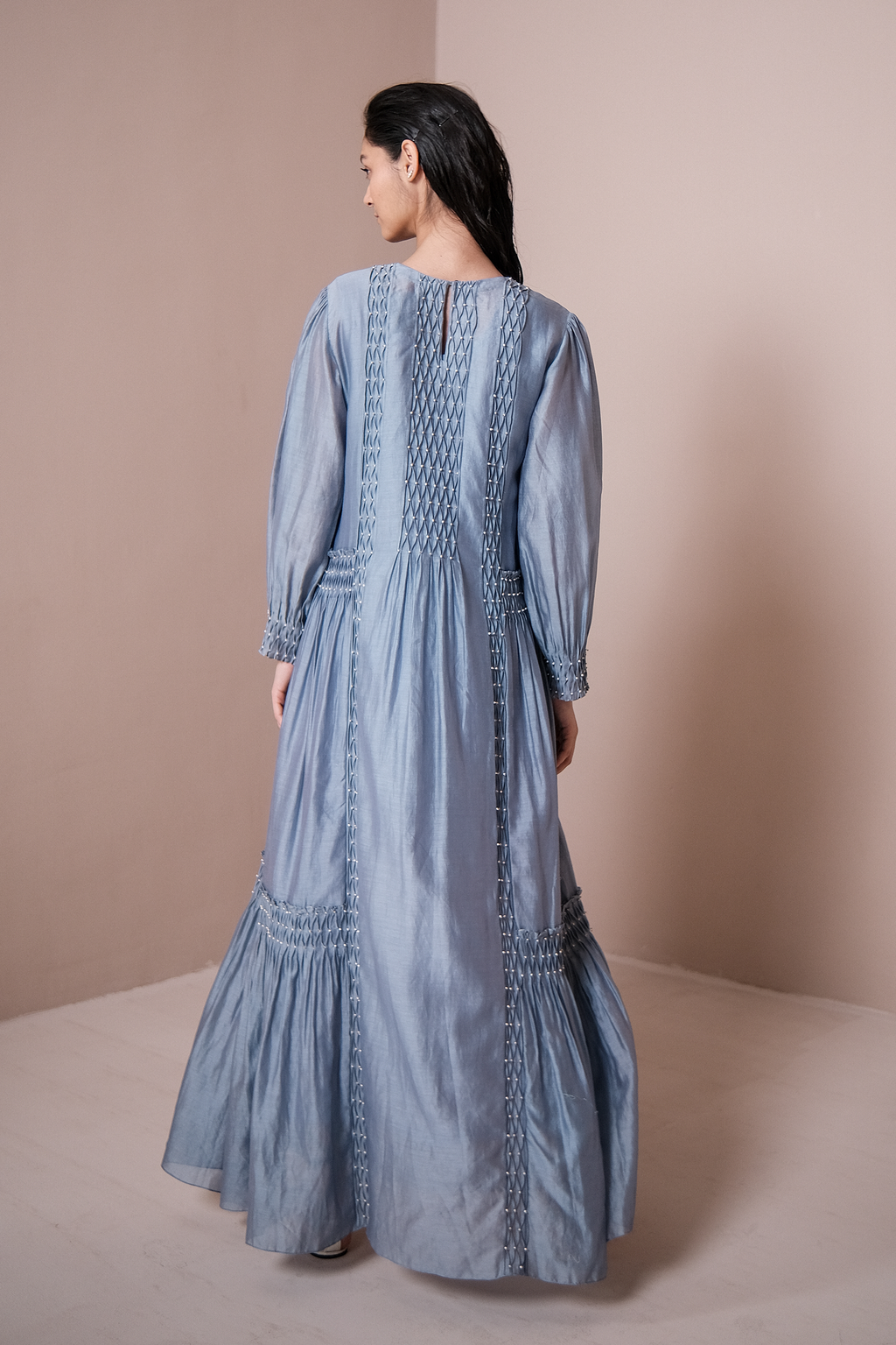 Handsmocked Paneled Dress