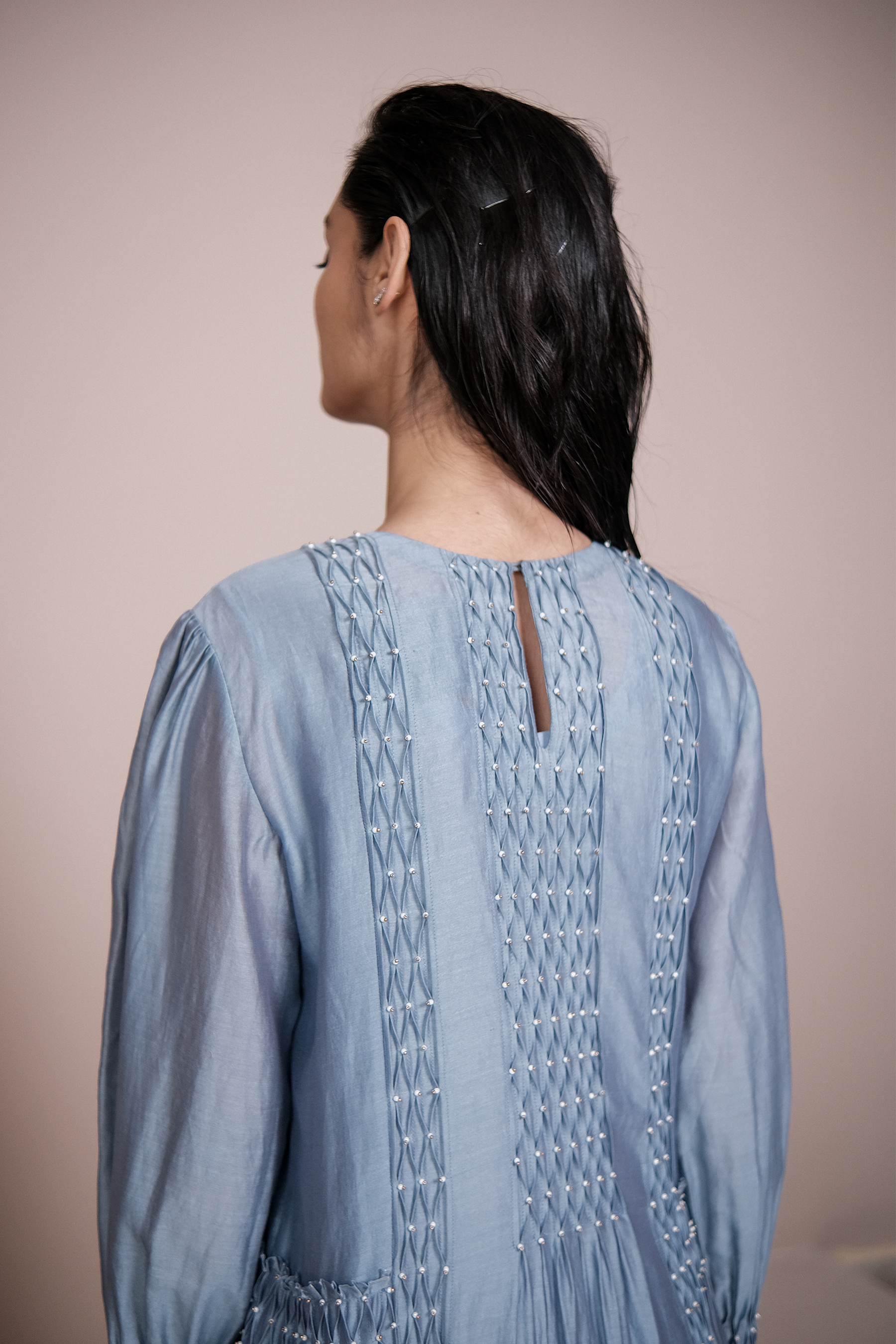 Handsmocked Paneled Dress