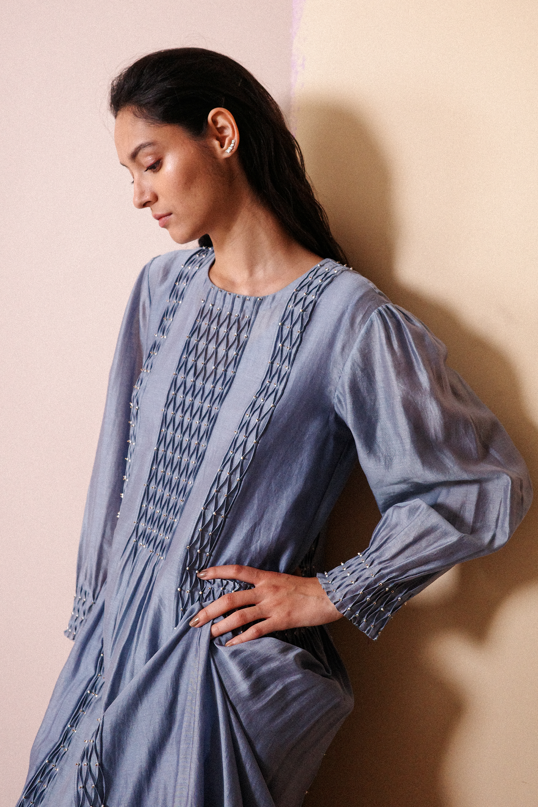 Handsmocked Paneled Dress