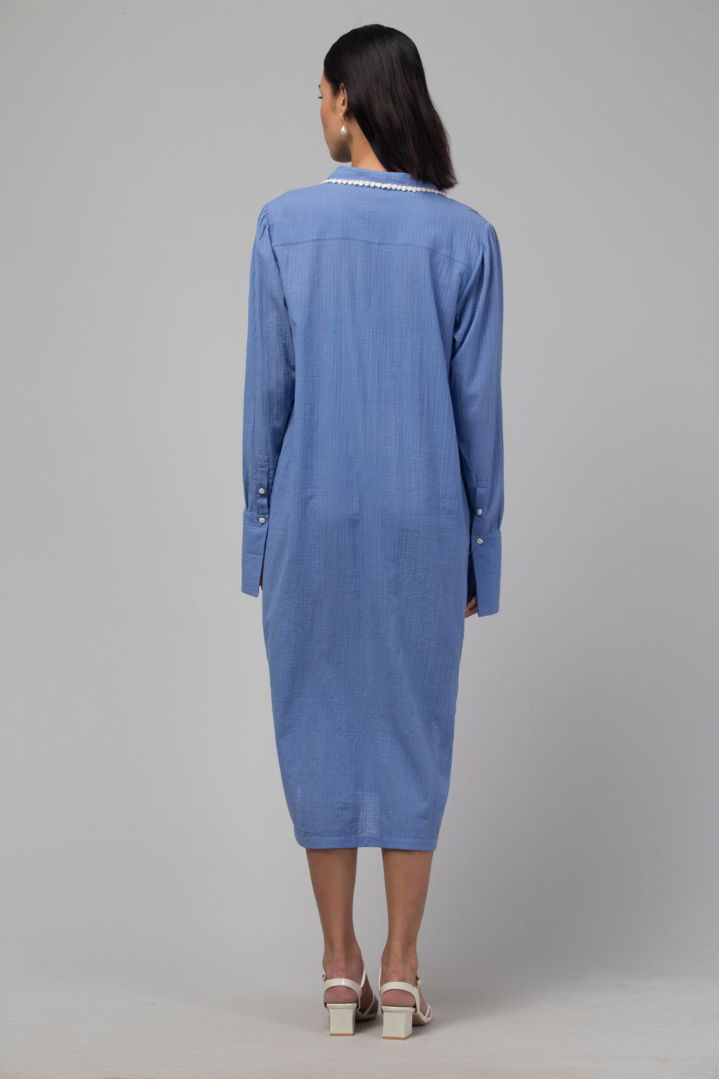Sapphire shirt dress