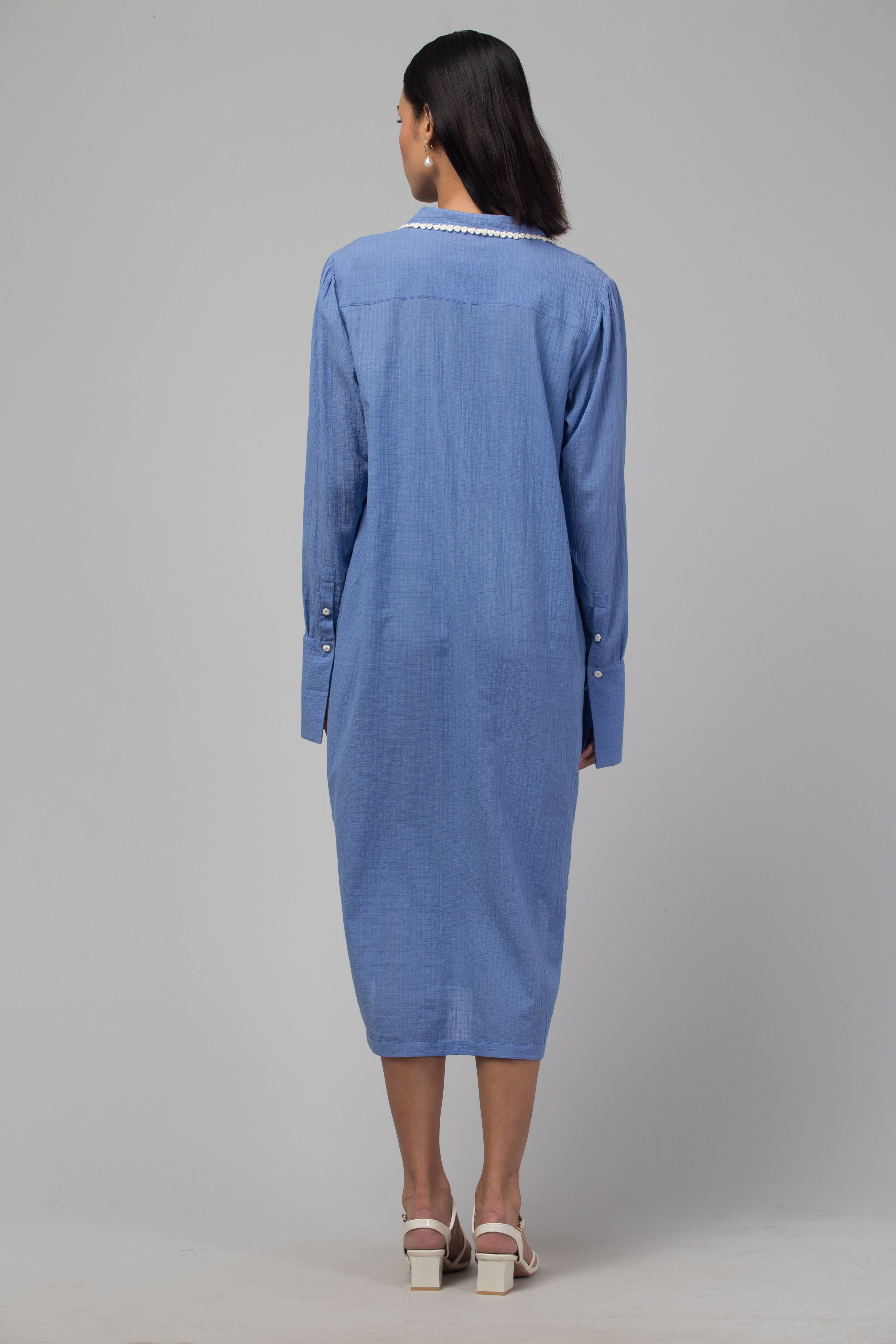 Sapphire shirt dress