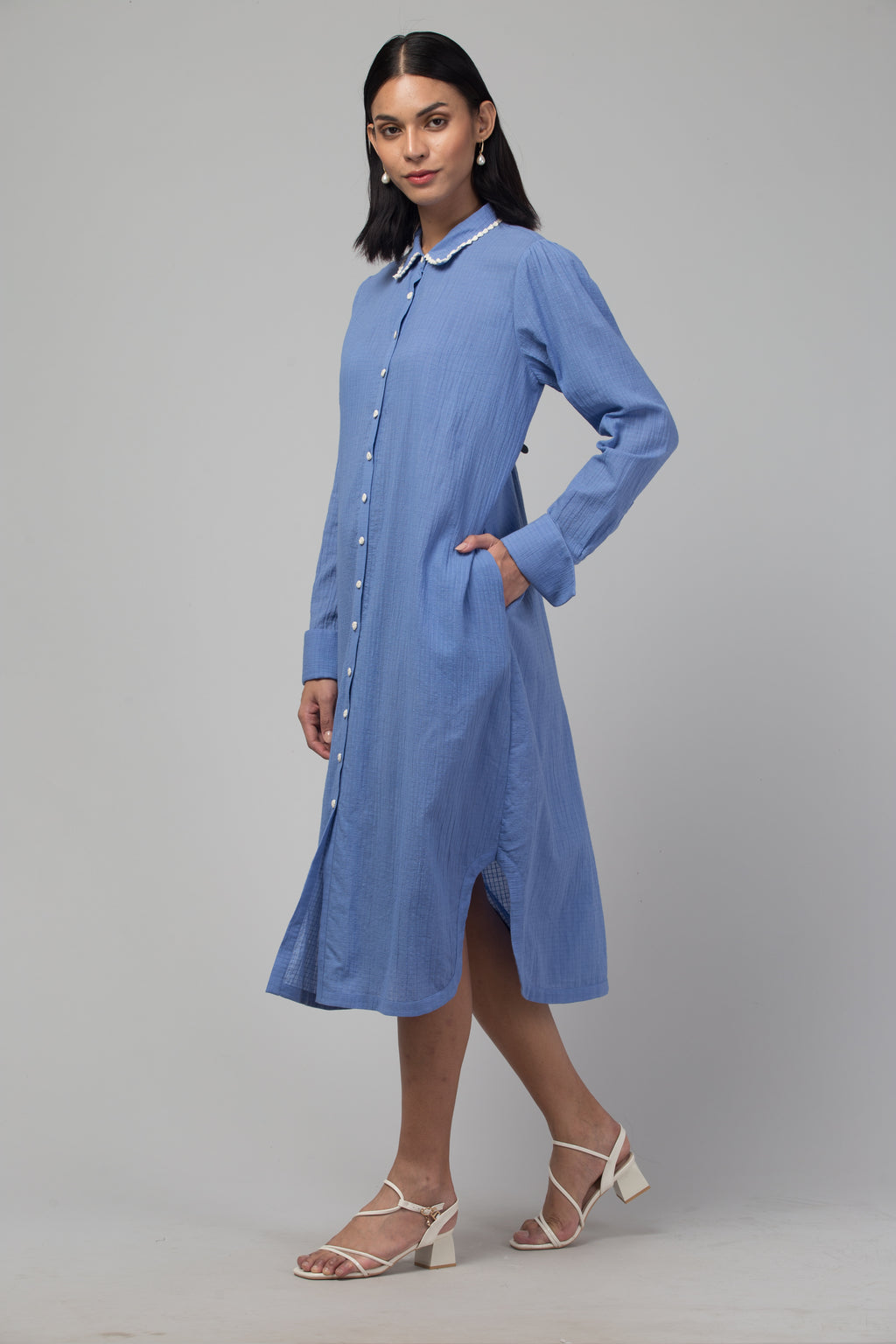 Sapphire shirt dress