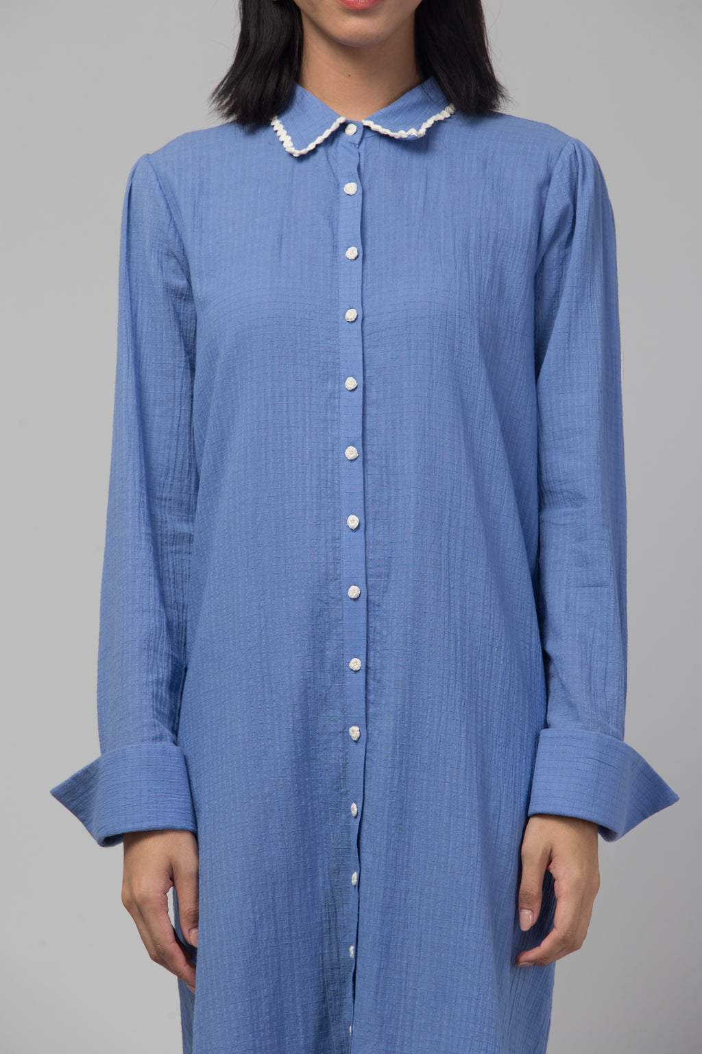 Sapphire shirt dress
