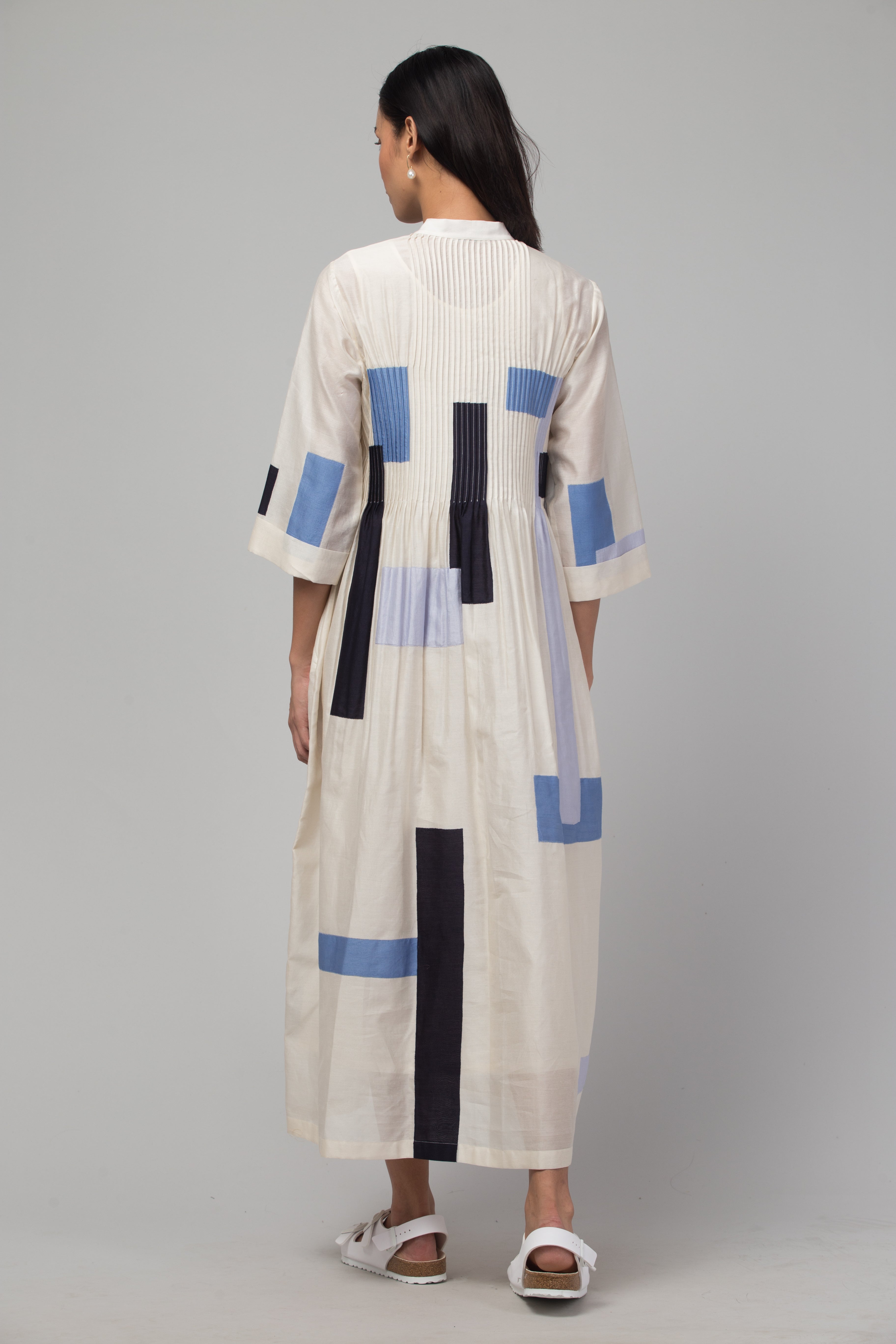 White patchwork dress