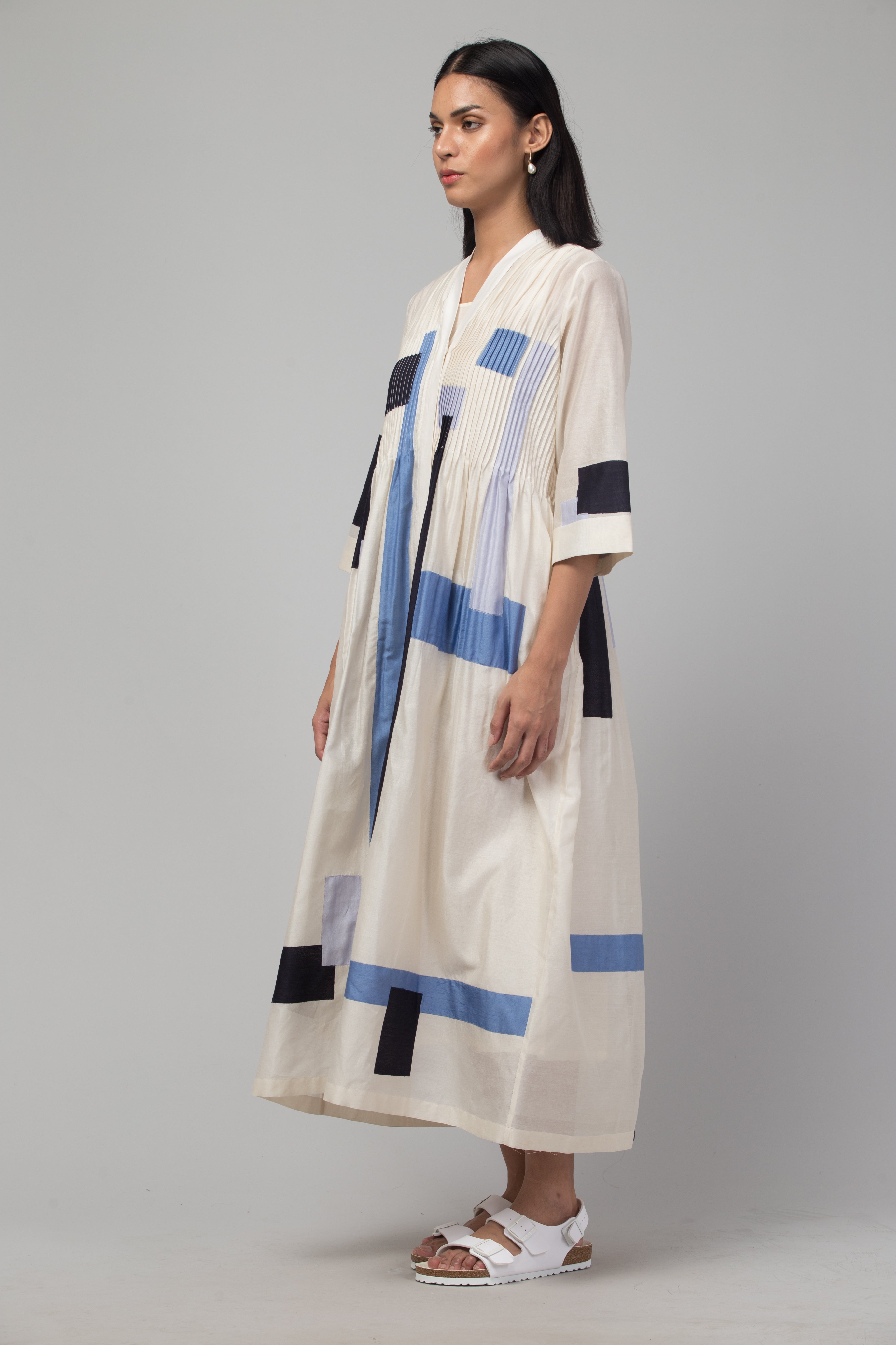 White patchwork dress