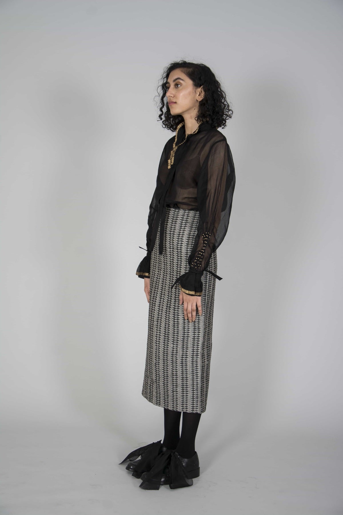 Hushed Check Skirt