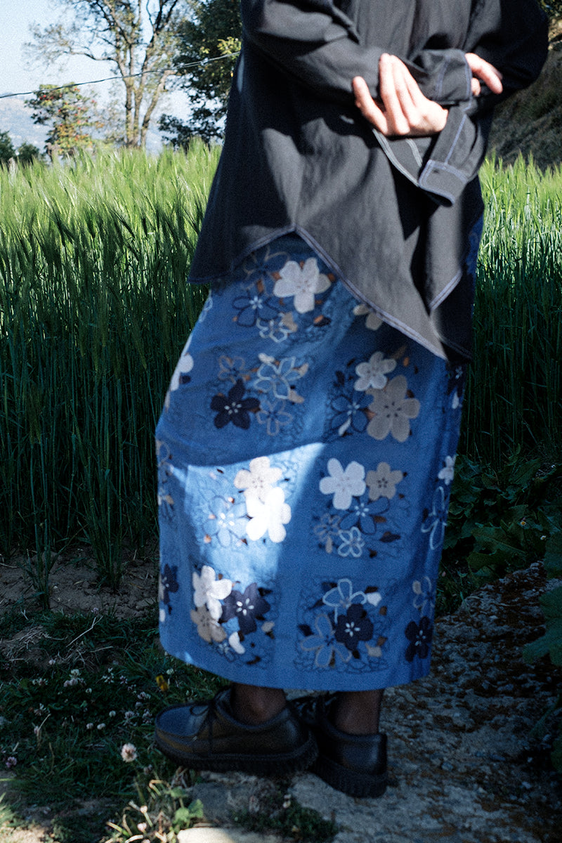 Applique Column Skirt