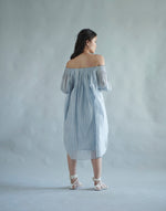Load image into Gallery viewer, Striped Off Shoulder Dress
