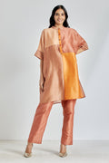Rust Colorblocked Tunic