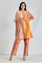 Rust Colorblocked Tunic