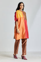 Rust Colorblocked Tunic