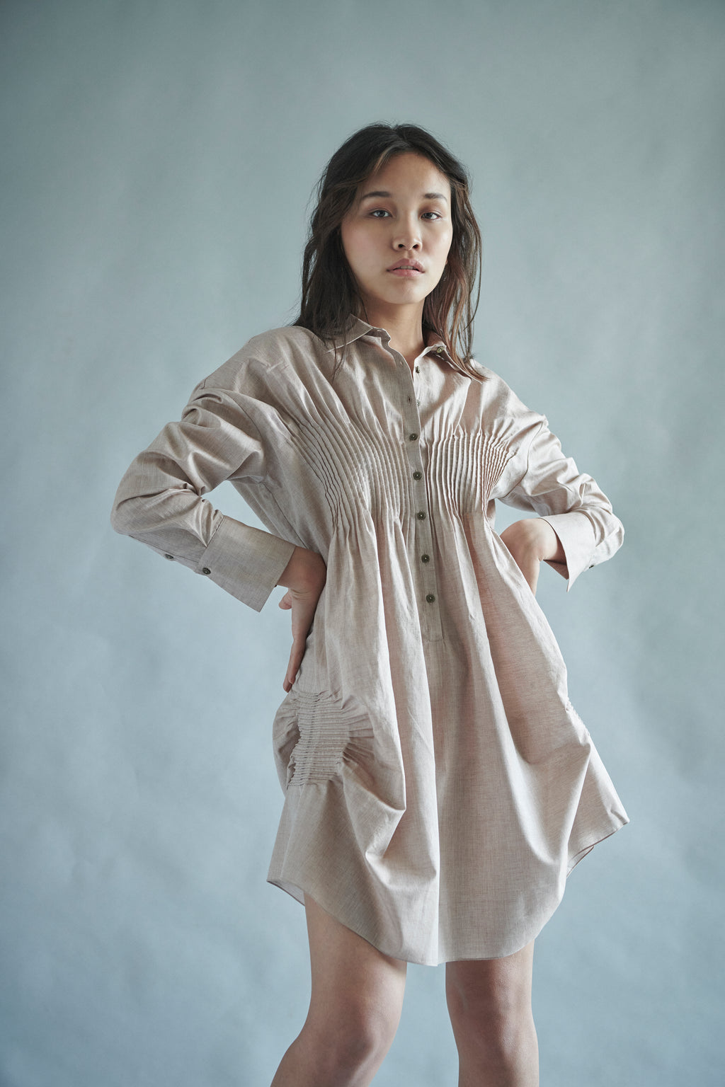 Sculpted Shirt Dress