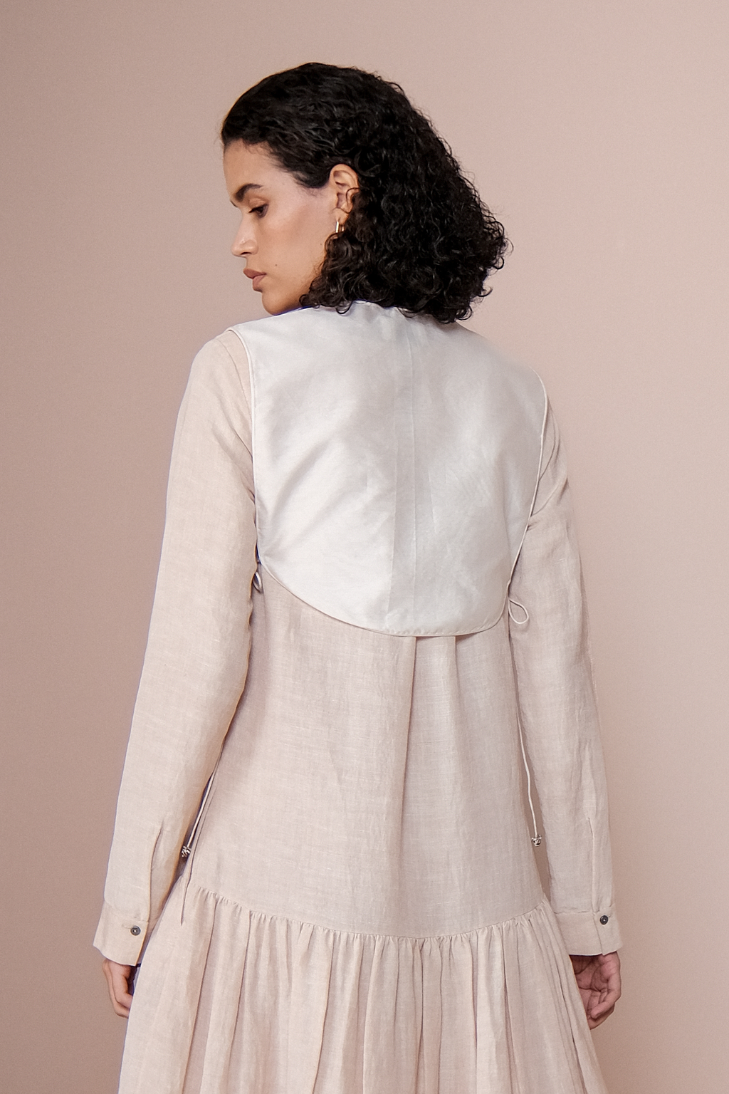 Colorblocked Textured Bib