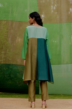 Colorblocked Flared Tunic