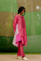 Colorblocked Flared Tunic