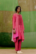 Colorblocked Flared Tunic