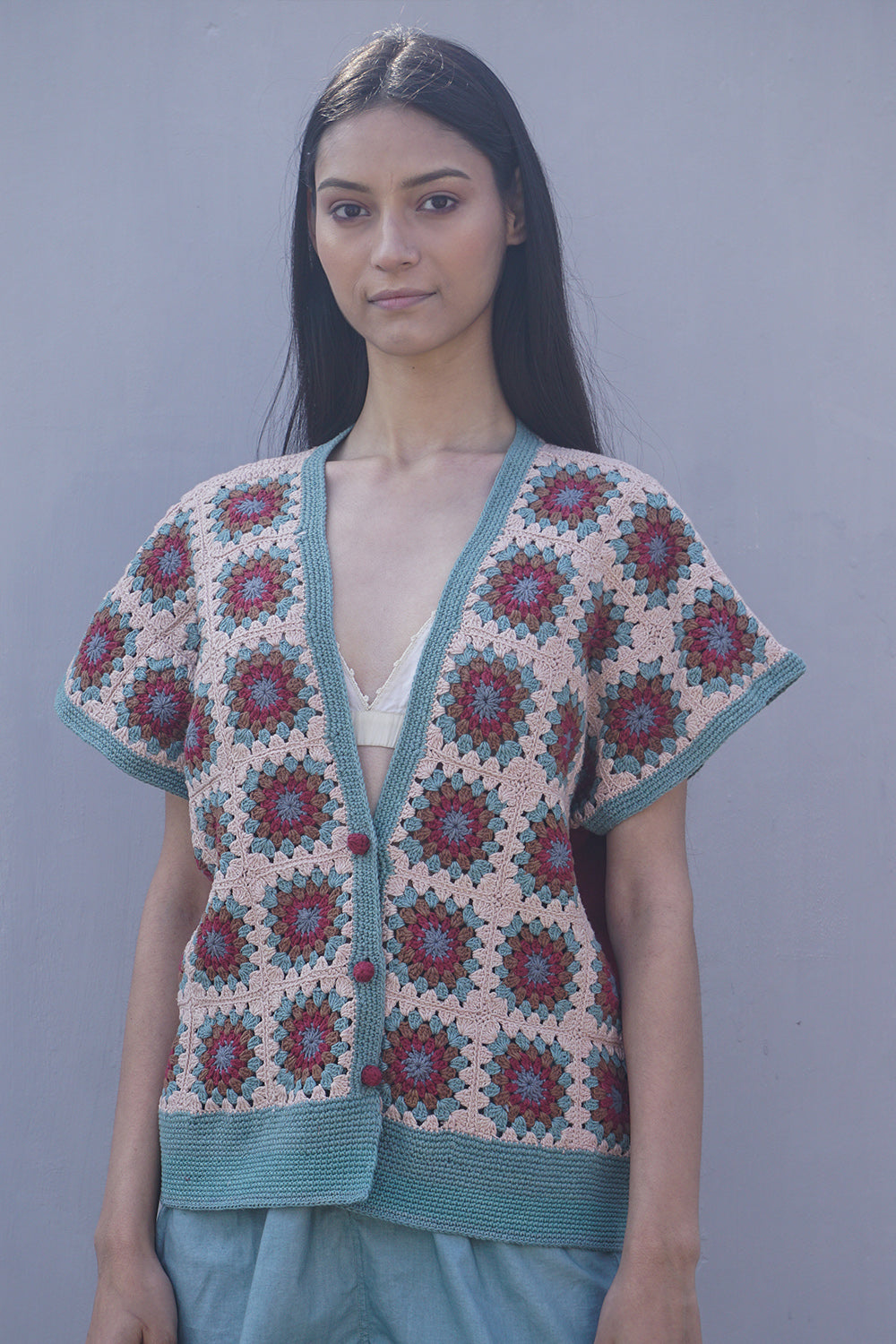 Rose Crochet Cardigan