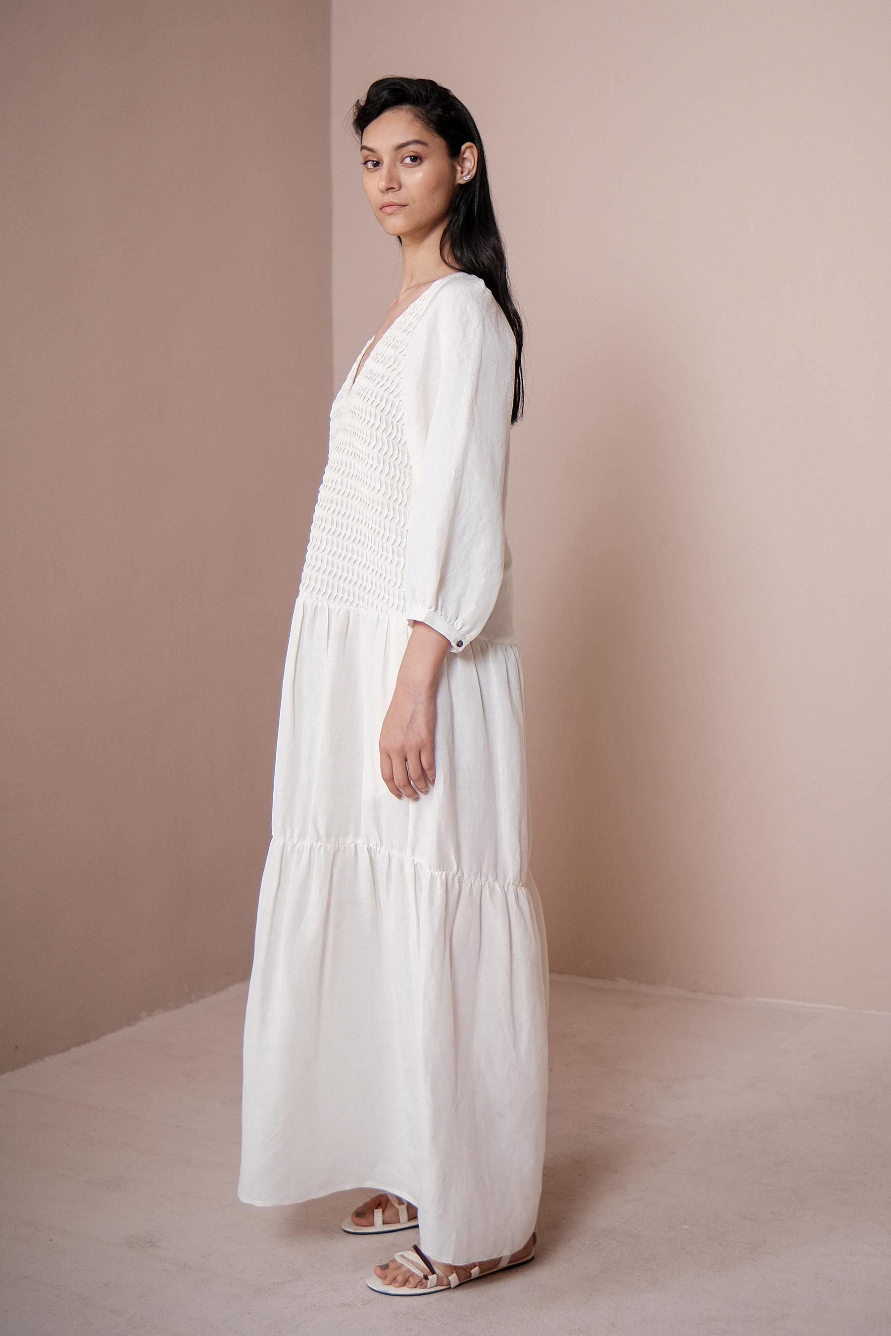 Tiered Textured Dress