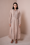 Collared Crochet Dress