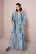 Tiered Patchwork Dress