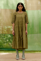 Embroidered Pintuck Tunic