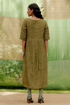 Embroidered Pintuck Tunic