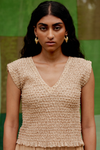 Handsmocked Crop Top