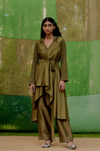 Handsmocked Sleeve Jacket
