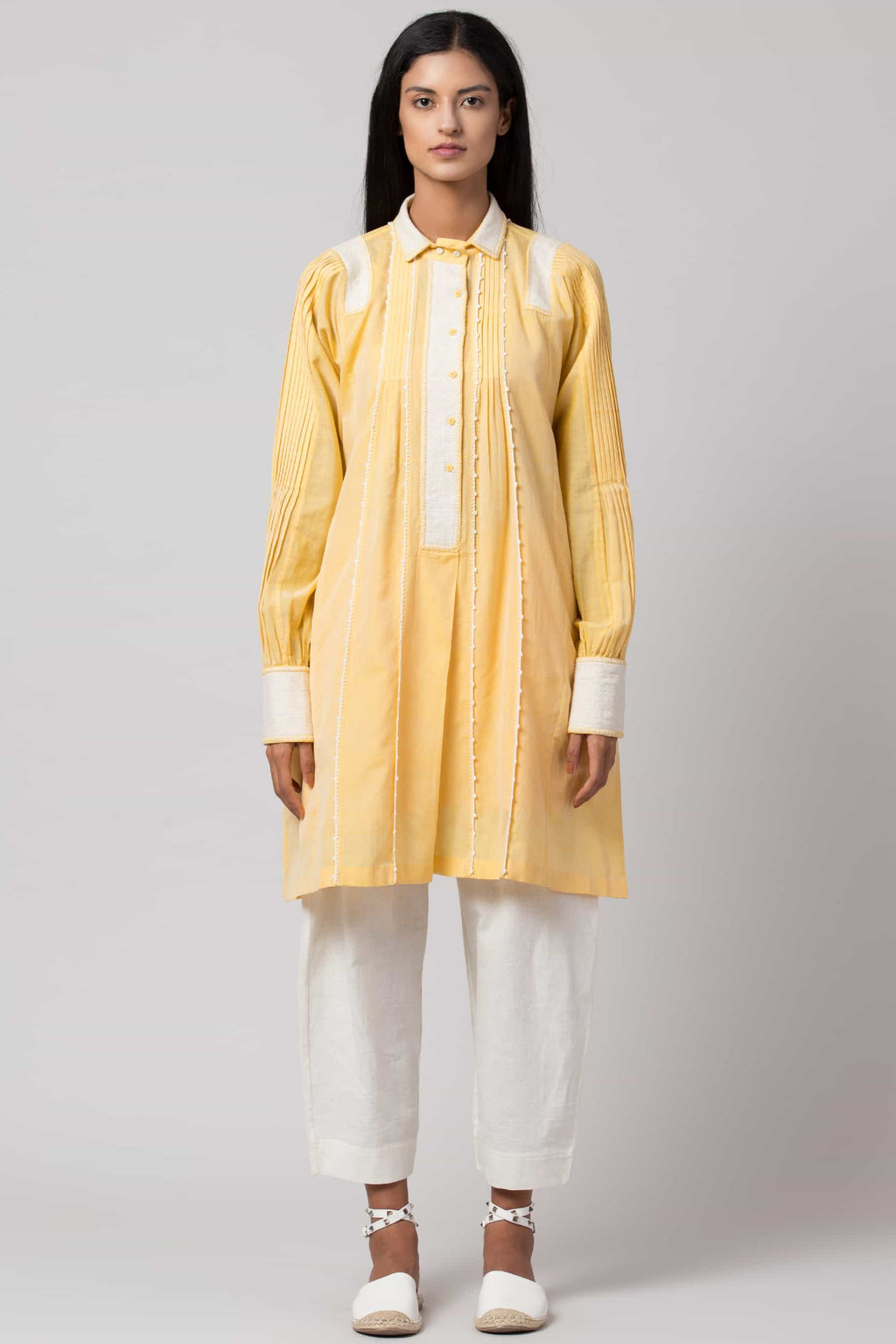 Crochet Pintuck Tunic Set