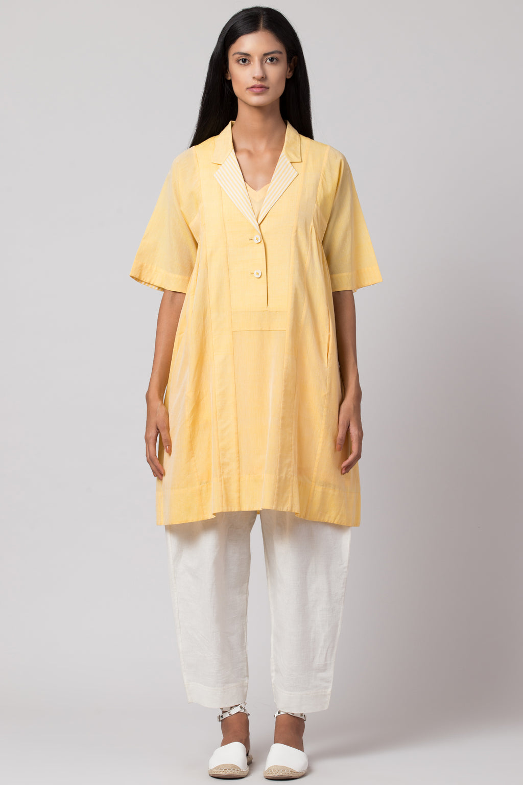 Lapel Shirt Dress