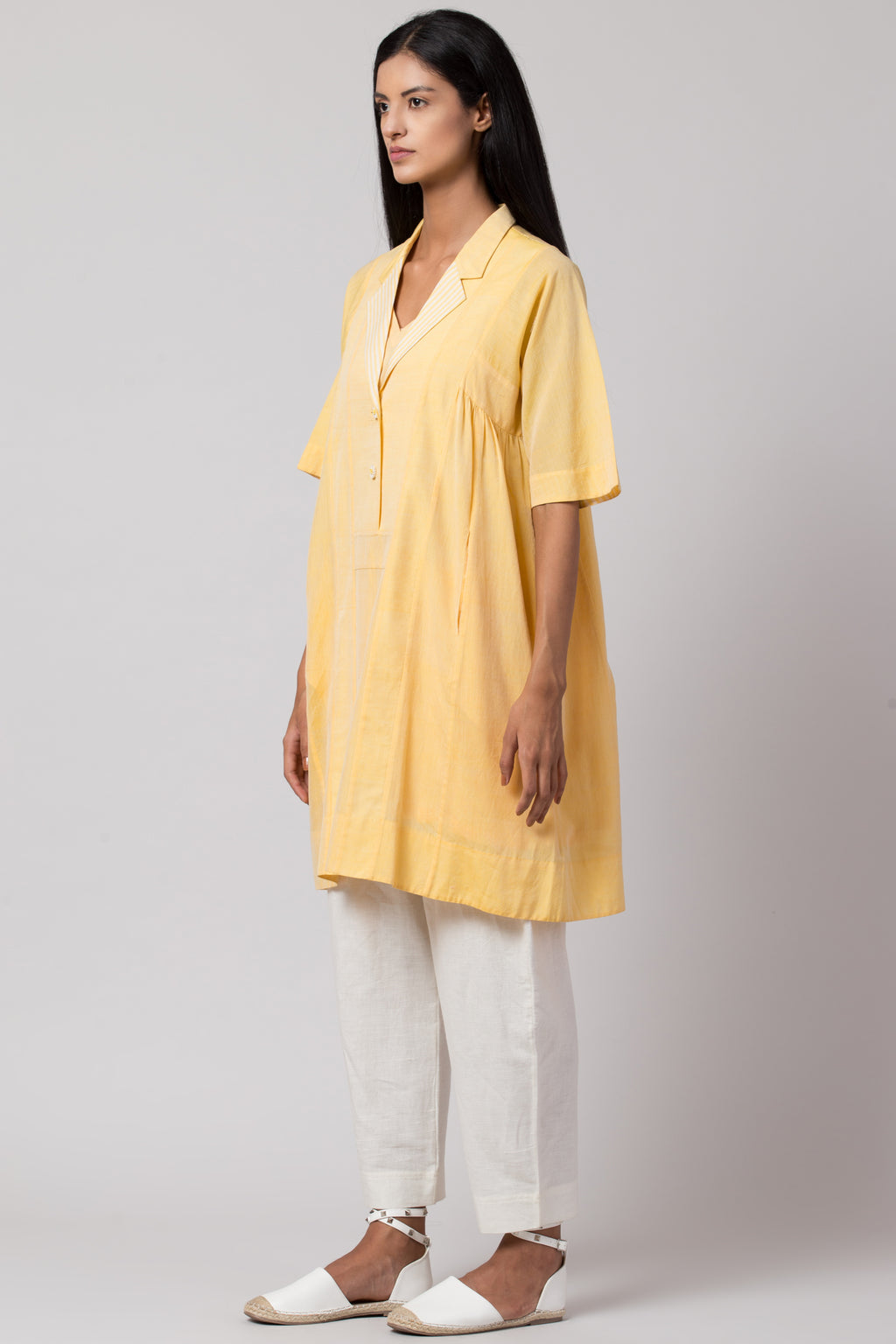 Lapel Shirt Dress