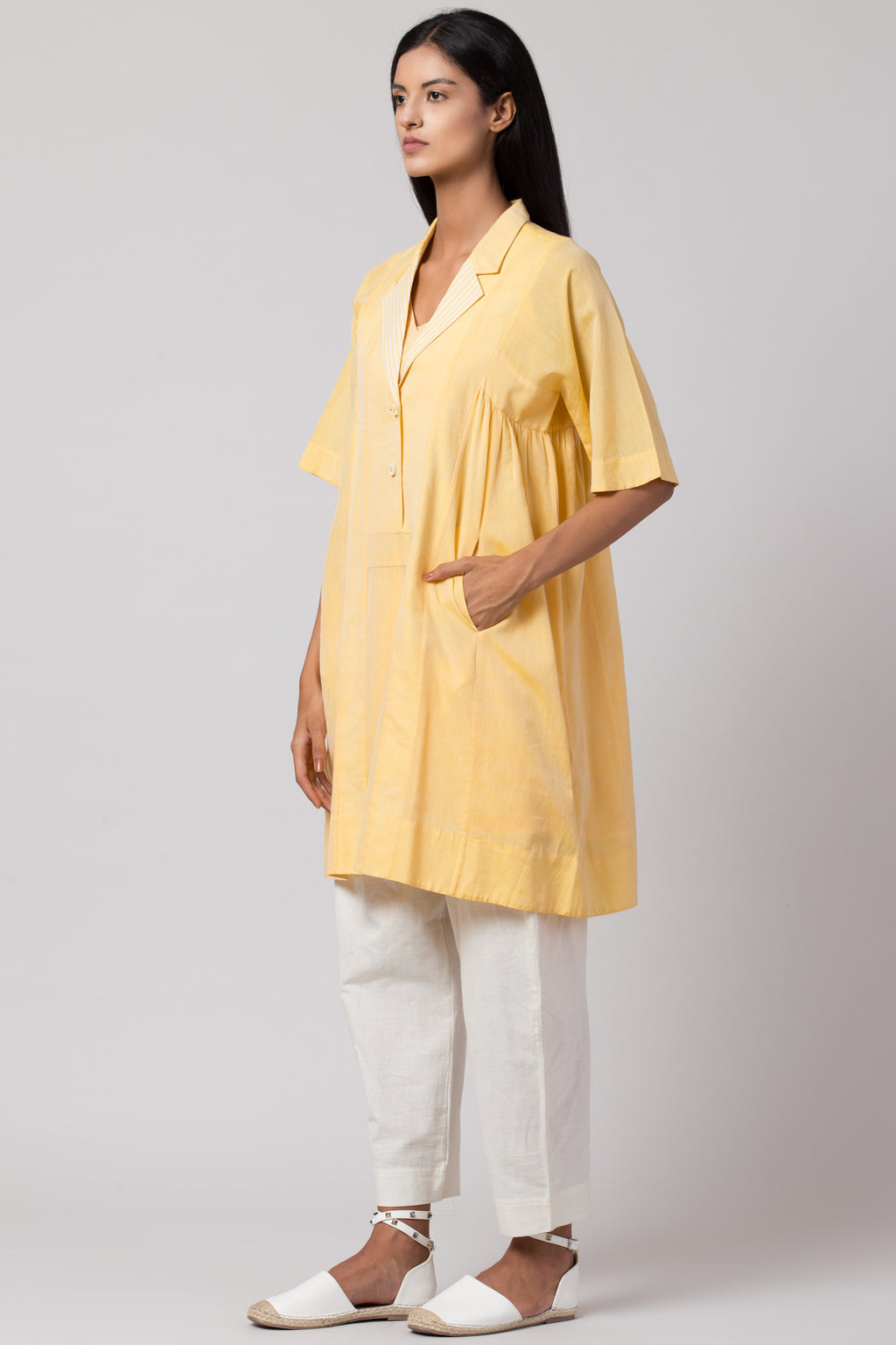 Lapel Shirt Dress