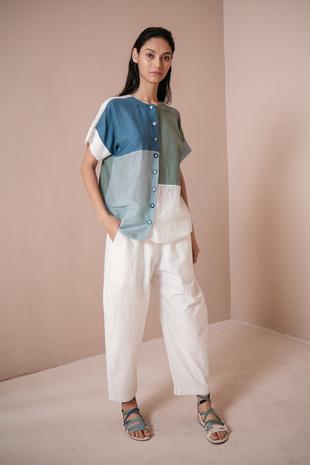 Color-Blocked Shirt