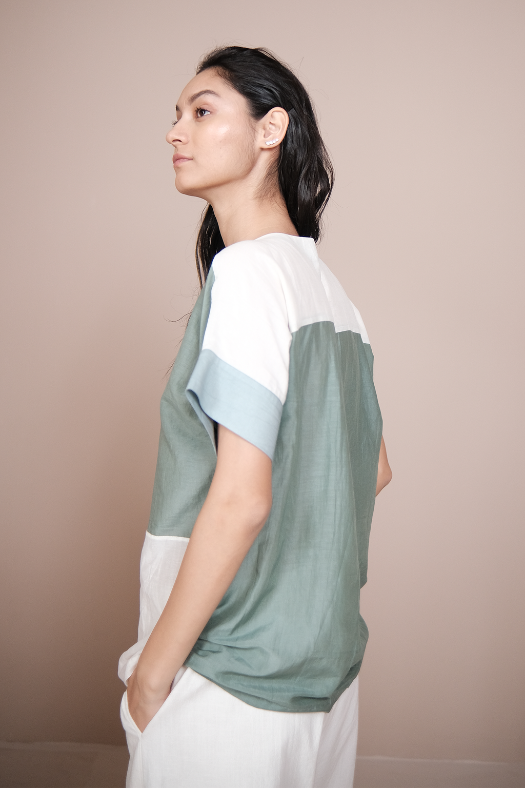 Color-Blocked Shirt