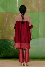 Straight Color-blocked Tunic