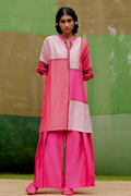 Straight Color-blocked Tunic