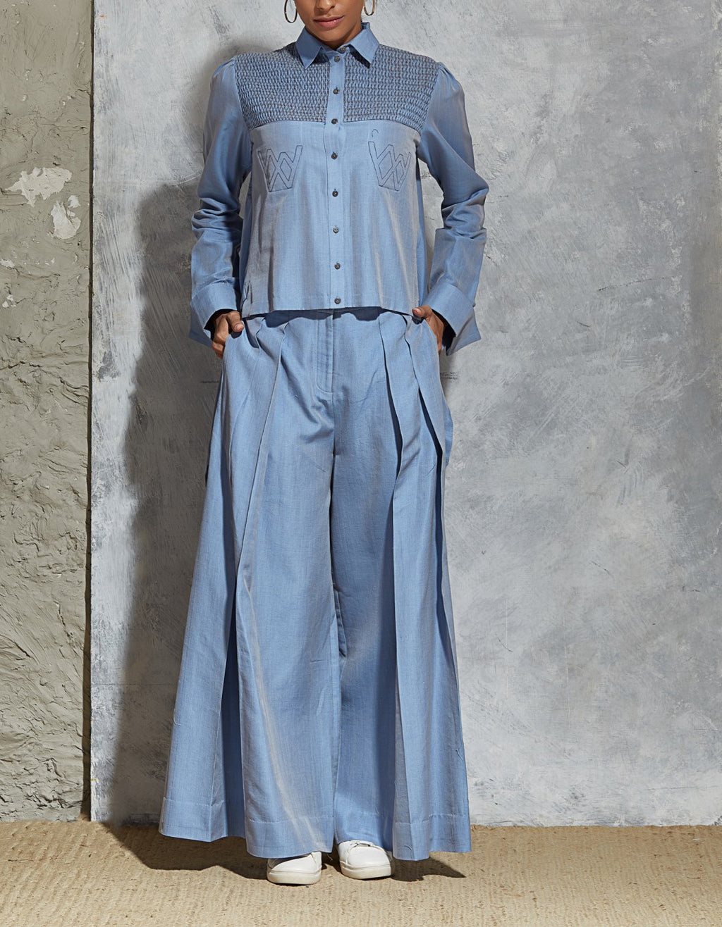 ASSYMETRIC SHIRT  with Hakama Pants