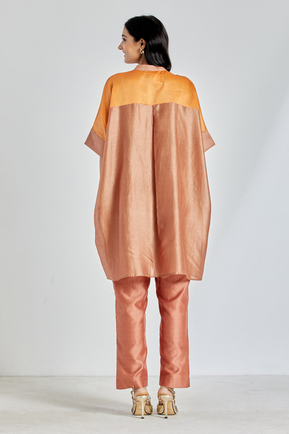 Rust Colorblocked Tunic